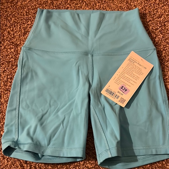 lululemon athletica Pants - lululemon athletica Blue Bike Shorts size 4